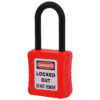 De-Electric Lockout Padlock 38mm Keyed Different Red