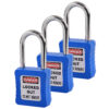 Key Alike Padlock 3 Key 38mm Blue