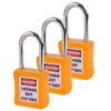 Master Key Lockout Padlocks 3 Master Keyed 38mm Yellow