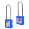 Safety Lockout Padlocks 2 Keyed Alike 75mm Blue