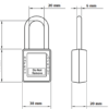 De-Electric Lockout Padlocks 2 Keyed Alike 38mm Green